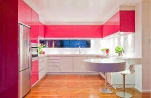 Cocina y Baño rosa