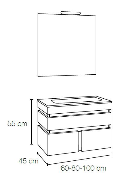 Conjunto Mueble de bao Capricornio