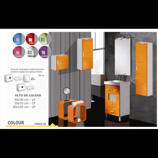 Conjunto Mueble de bao Colour - Haga click en la imagen para cerrar