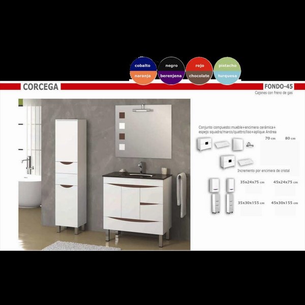 Conjunto Mueble de bao Corcega