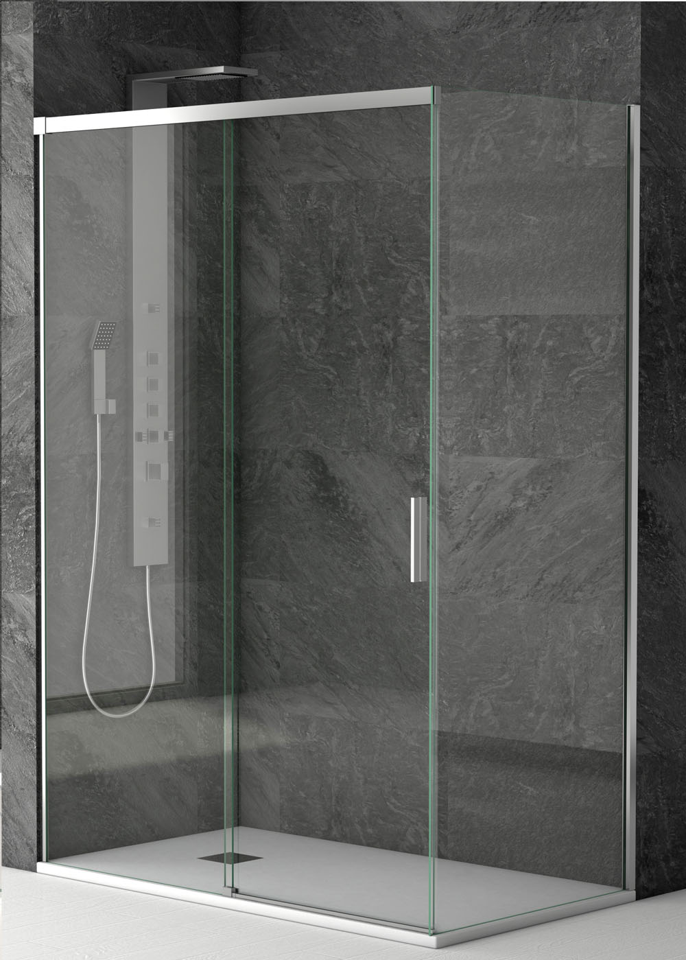 Mampara ducha Angular Jerez 2 - Haga click en la imagen para cerrar