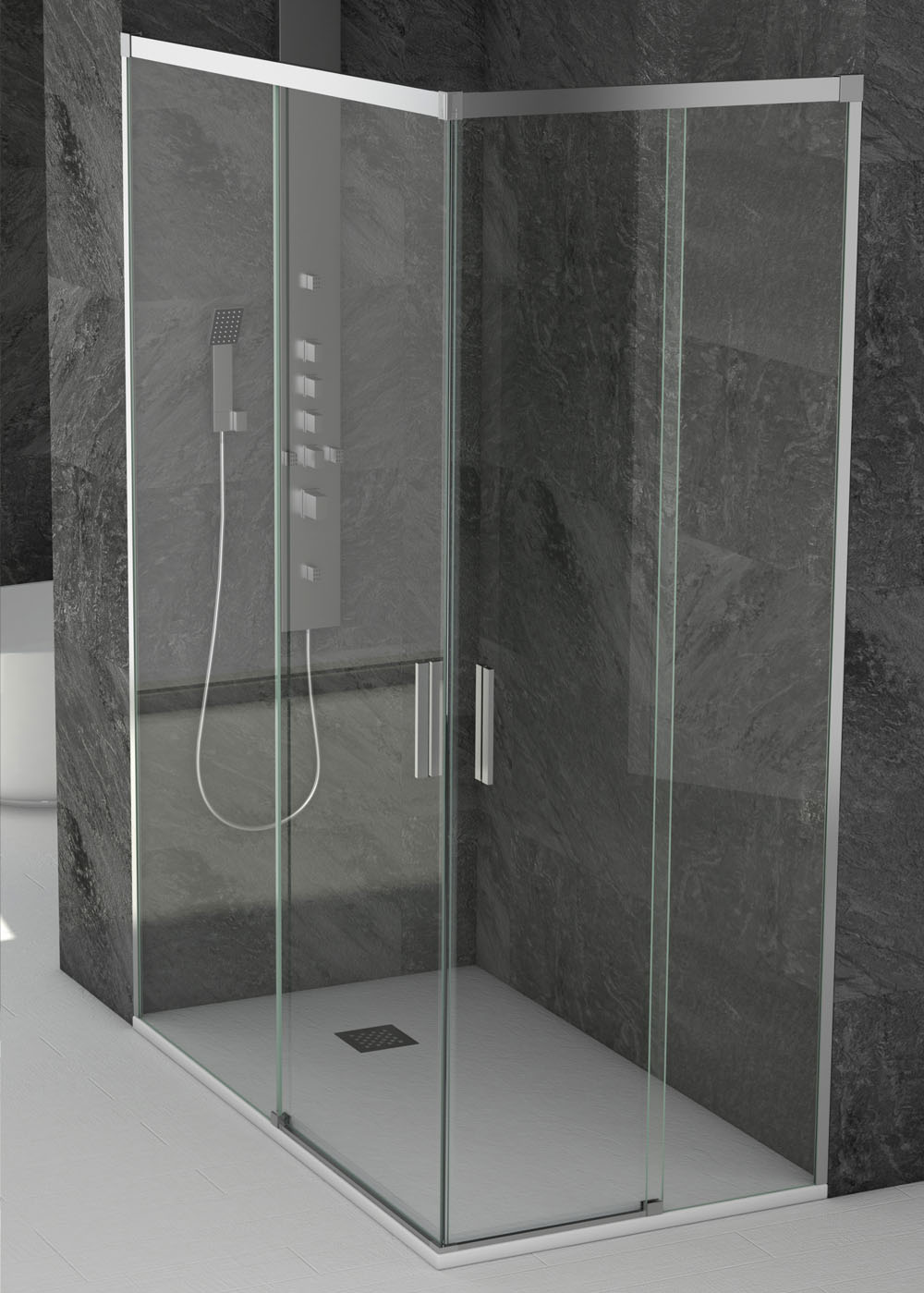 Mampara ducha Angular Jerez 3