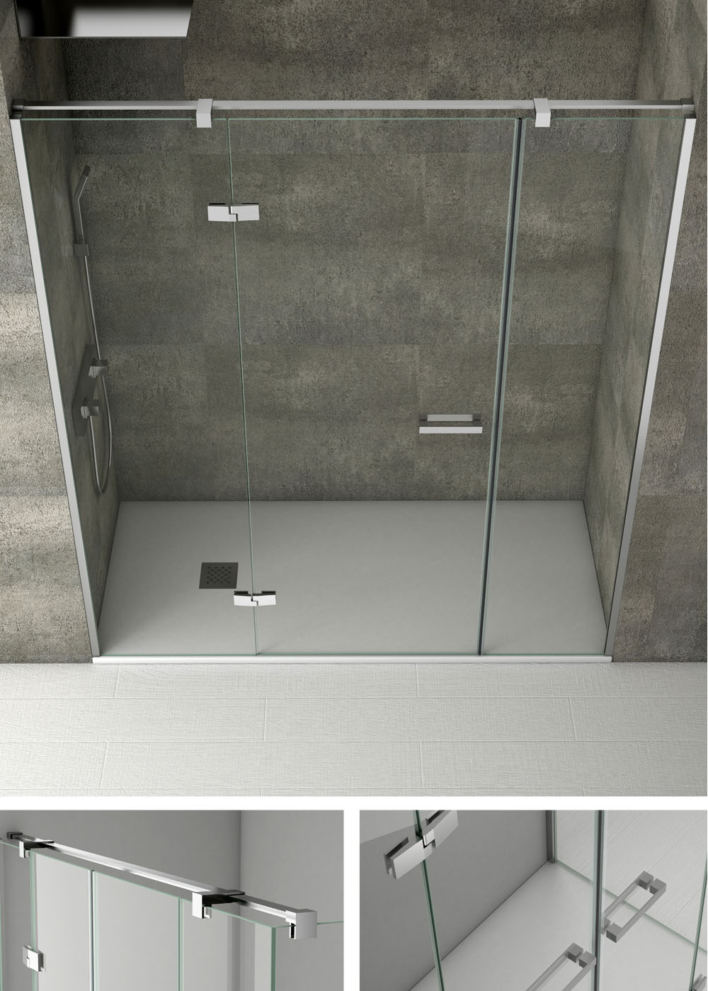 Mampara ducha frontal Hidra 2000