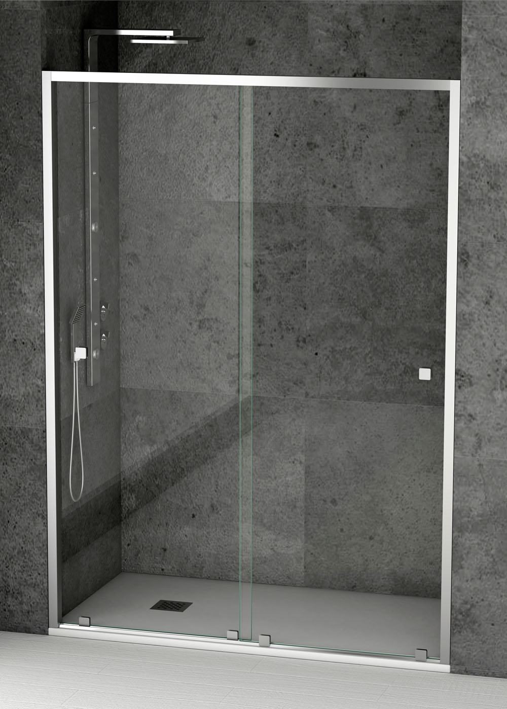Mampara ducha frontal 2 correderas Cstor 1000