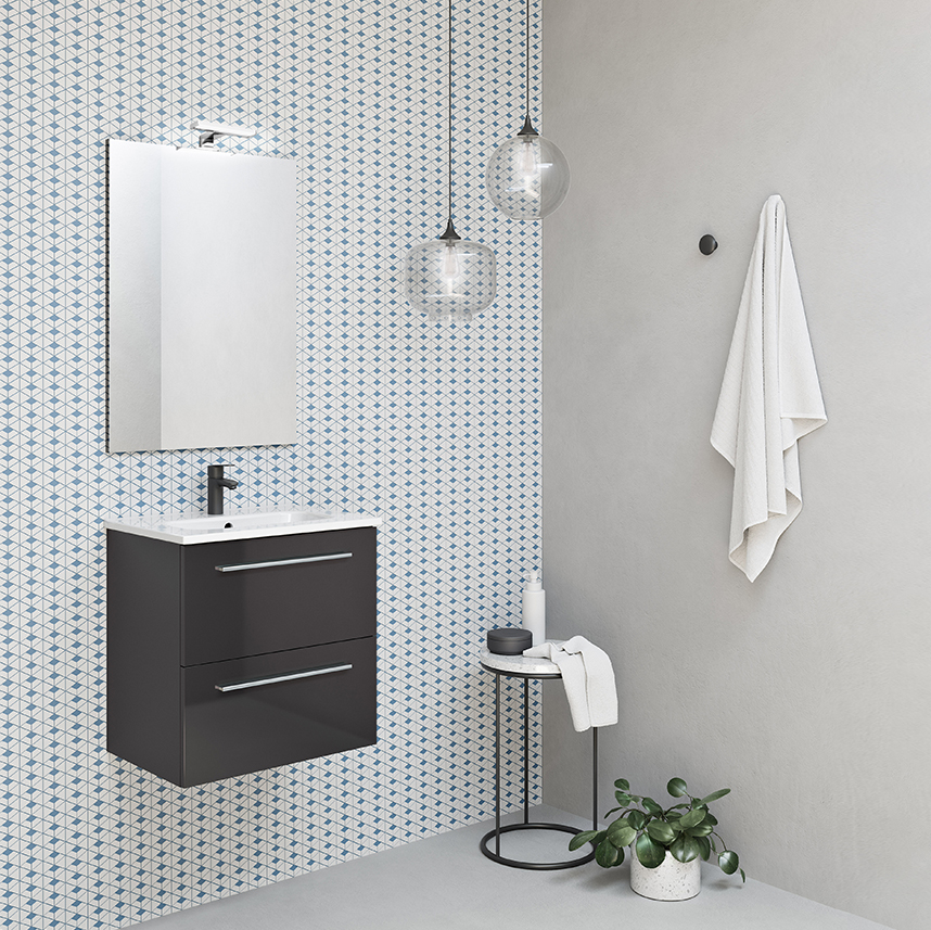 Conjunto Mueble de bao FONDO REDUCIDO 35 Adress Cajones