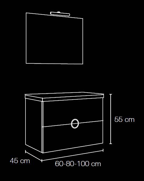 Conjunto Mueble de bao Alpha