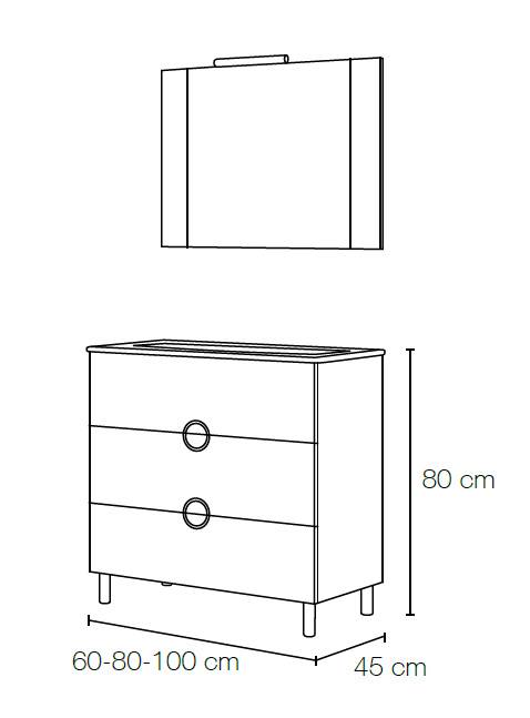 Conjunto Mueble de bao Alpha