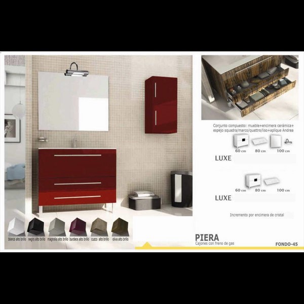 Conjunto Mueble de bao Piera Luxe - Haga click en la imagen para cerrar