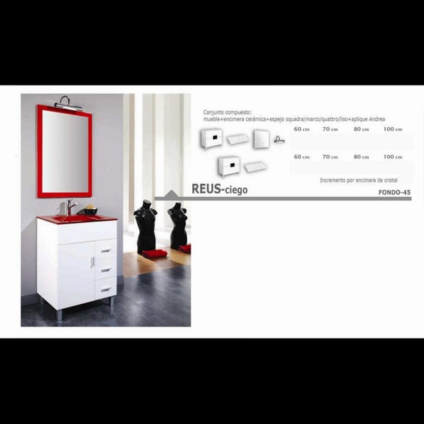 Conjuto Mueble de bao Reus Ciego