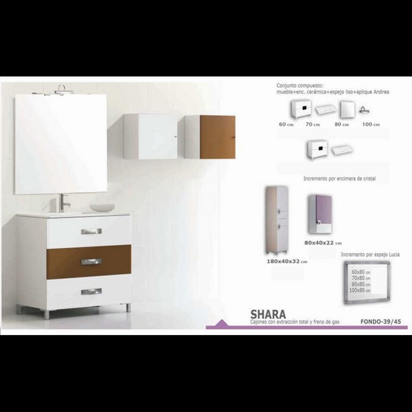 Conjunto Mueble de bao Shara - Haga click en la imagen para cerrar